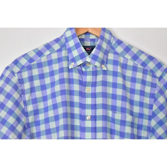 Vineyard Vines Men's Murray Shirt Size S Button Down Short Sleeve Plaid Preppy - Picture 5 of 10